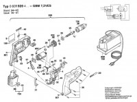 Bosch 0 601 920 403 Gbm 7,2 Ves Cordless Drill 7.2 V / Eu Spare Parts